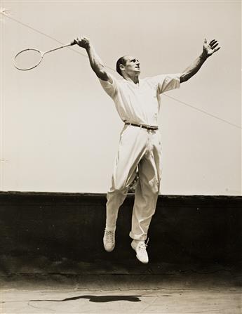 JACK PASHKOVSKY (1911-2001) A pair of photographs depicting tennis star Bill Tilden.